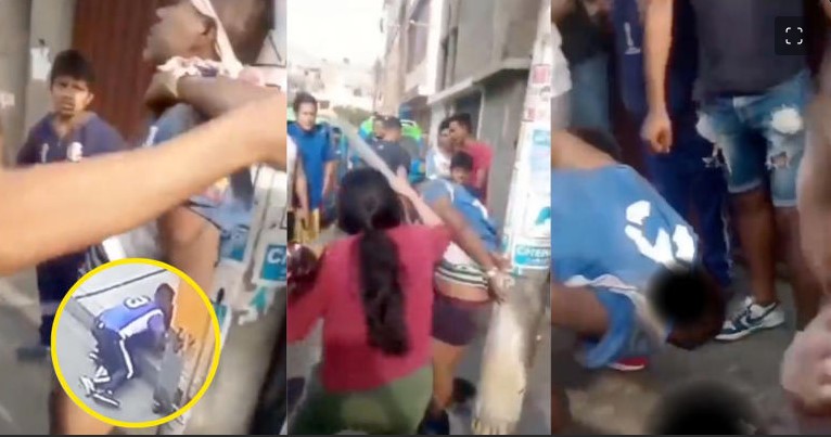 Vecinos salvan a mujer de ser abusada íntimamente y linchan a su agresor