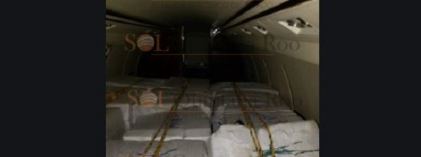 Q. Roo.: Narcoavioneta trasladaba 1.5 ton de cocaína; hay un extranjero detenido