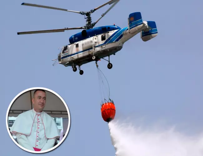 Obispo exorcizará ciudad con agua bendita desde un helicóptero