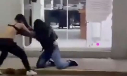 (VIDEO) Aguascalientes: 4 mujeres se pelean y una acaba sin blusa