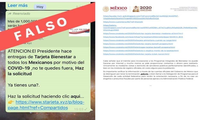 Alertan de página web fraudulenta para tramitar Tarjeta para el Bienestar