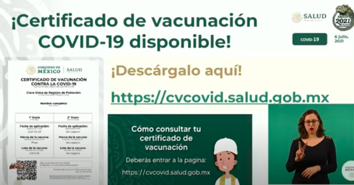 Así puedes tramitar tu certificado de vacunación Covid-19 en México