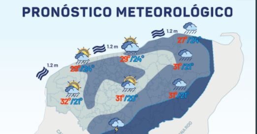 Pronóstico del tiempo para Yucatán: Hoy ingresa frente frío