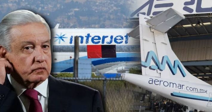 Dos aerolíneas quebraron con AMLO: Más de 6,000 pierden empleos