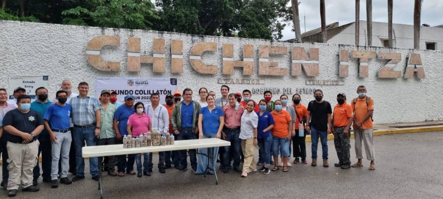 Cultur: “2do. Colillatón 2022” en el parador de Chichén: Recolectó 5,125 residuos contaminantes