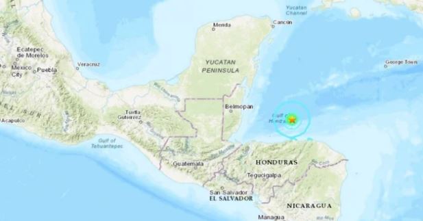 Sismo de 5.7 en costas de Honduras y se siente en Q. Roo