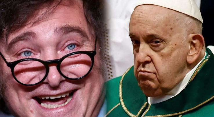 De 'imbécil' a 'su santidad': Milei cambia su tono hacia el Papa