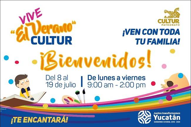 “Vive el Verano Cultur”, del lunes 8 al viernes 19, en el Siglo XXI de Mérida