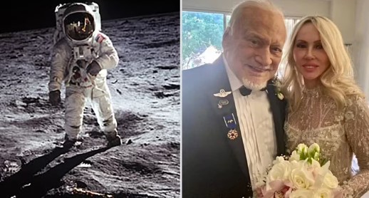 Astronauta que pisó la Luna, se casó por cuarta vez a los 93 años