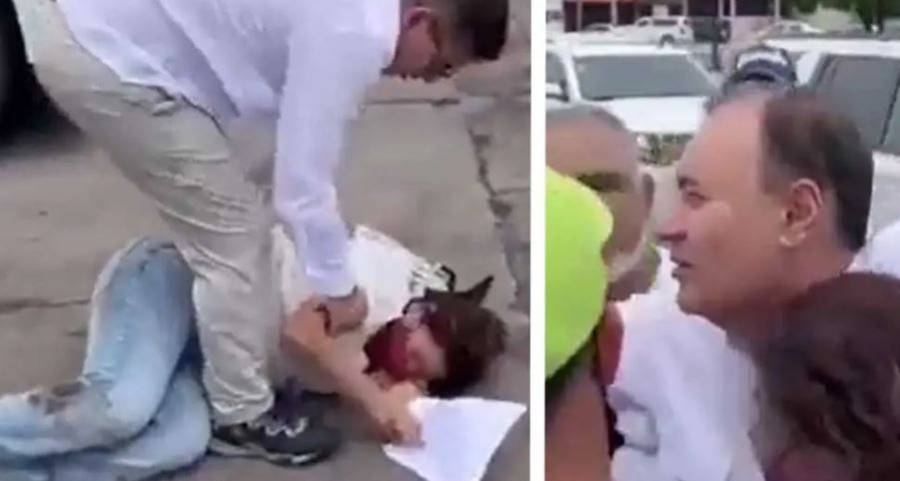 (VÍDEO) Sonora: Mujer intentó acercarse a AMLO y es arrollada por la camioneta
