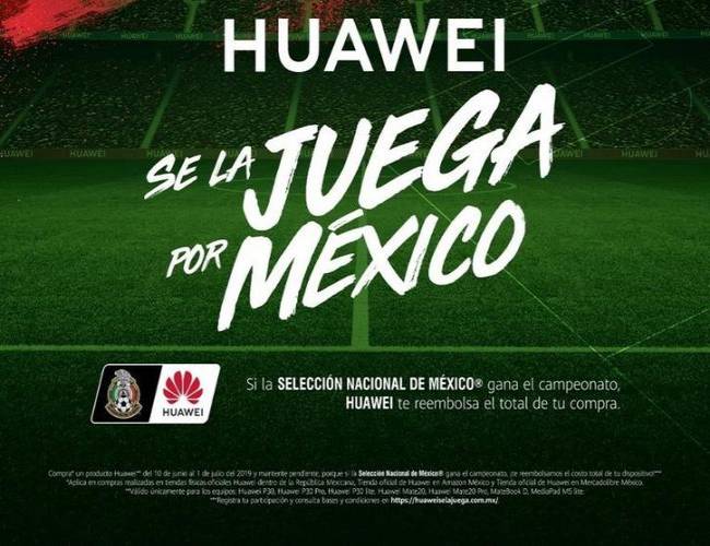 Huawei te reembolsará el costo de tu teléfono si México gana la Copa Oro