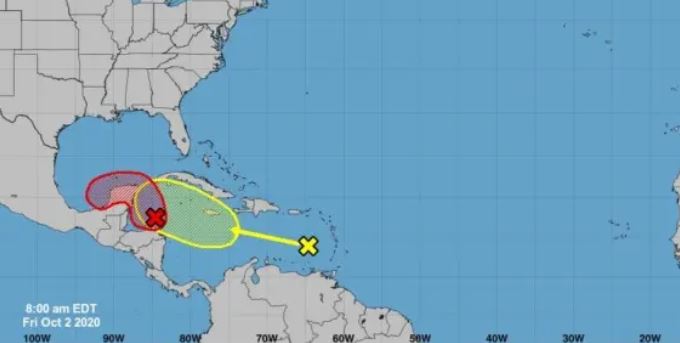 La Penincula de Yucatán bajo doble amenaza ciclónica