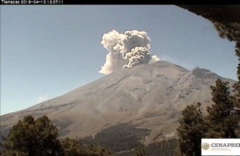 Popocatépetl emite 43 exhalaciones en las últimas 24 horas