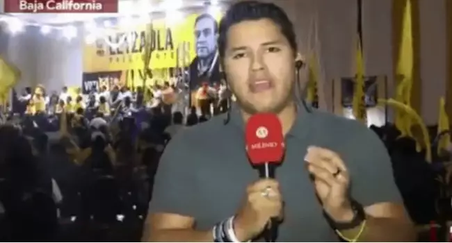 (VIDEO) Reportero cambia apellido de candidato por un insulto... de Vargas a Ver...