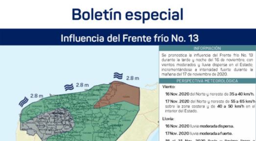 Pronostican lunes de "puente" con mal tiempo: entra el frente frío No. 14