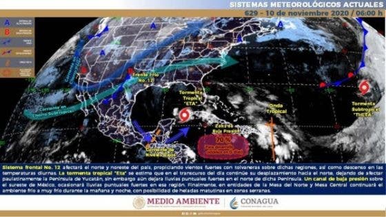 Para las próximas 24 horas se esperan lluvias en Yucatán