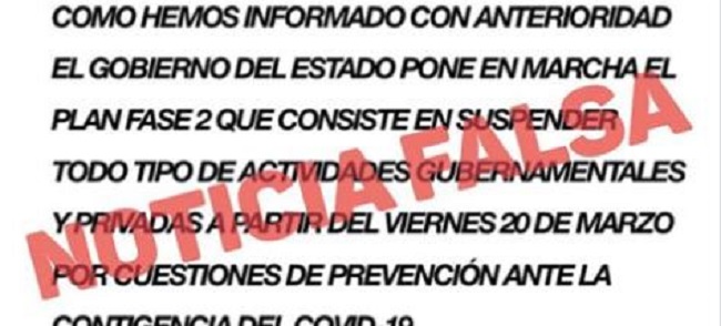 Gente irresponsable inventa mensajes sobre coronavirus en Yucatán