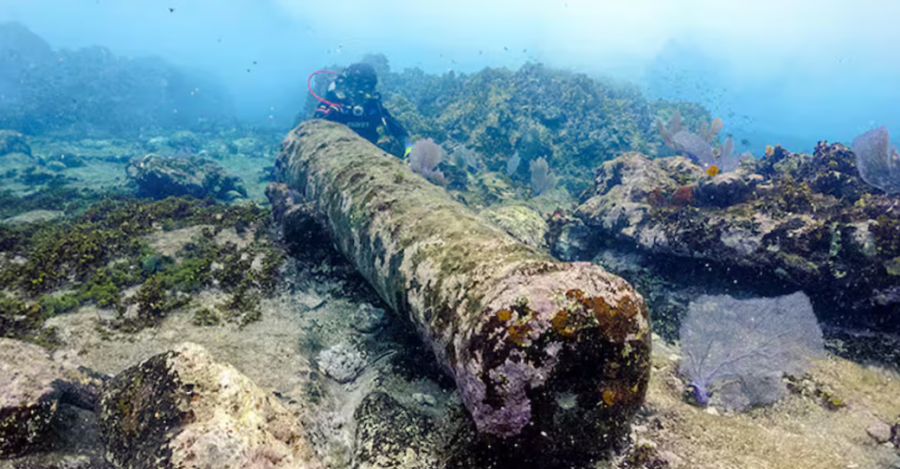 INAH encuentra un barco inglés perdido hace más de 200 años lleno de tesoros