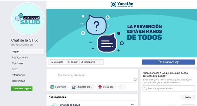 Yucatán: Lanzan chat, vía Facebook, para diagnosticar a personas con síntomas Covid-19