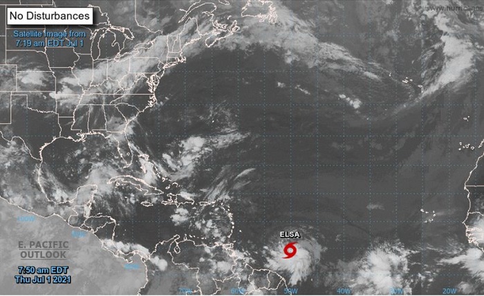 Se forma en el Atlántico la tormenta tropical "Elsa"