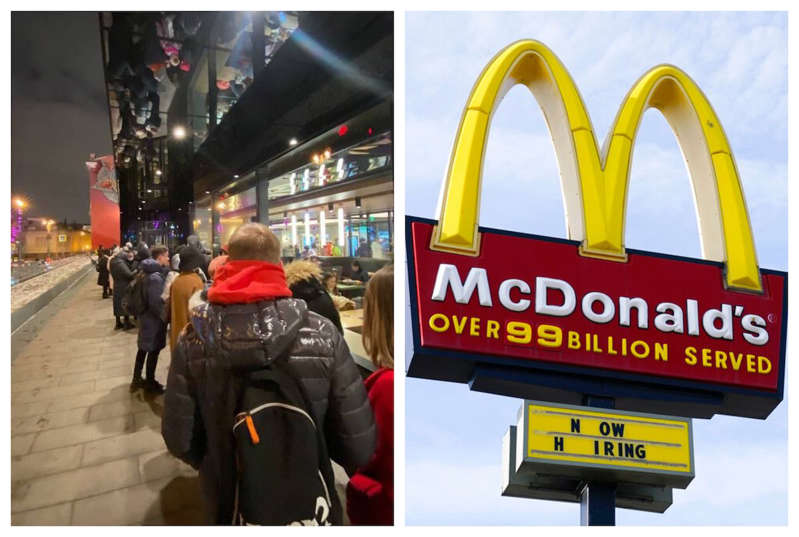 Entre largas filas, así se vivió el último día de McDonald’s en Rusia