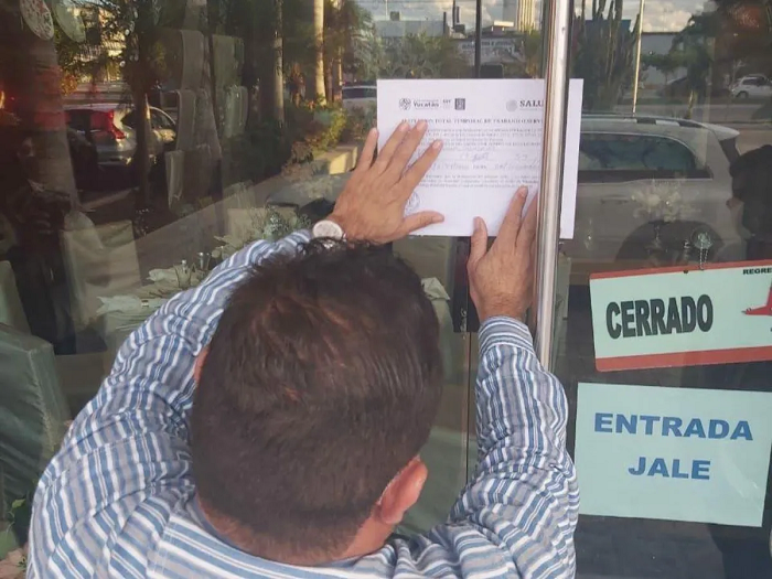 Más de 300 negocios clausurados en Yucatán por incumplir medidas sanitarias