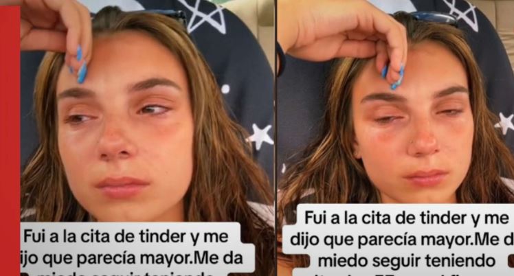 (VIDEO) La rechazan en su cita de Tinder y llora; "Me dijo que parecía mayor"