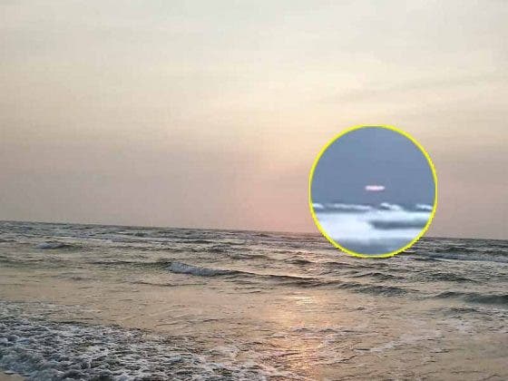 ¡Sorprendente! Captan a un supuesto OVNI volando sobre la playa