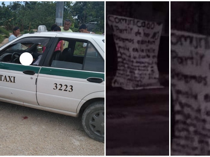 Cancún: Cuelgan ‘narcomanta’ con amenazas contra taxistas