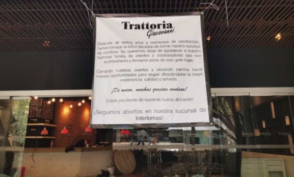 Restaurante cierra y así agradece a sus clientes: “De corazón, muchas gracias”