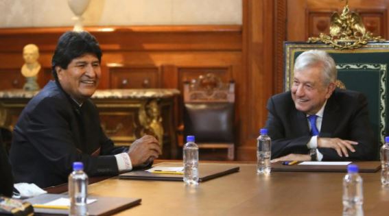 AMLO recibió en Palacio Nacional al dictador Evo Morales, ex presidente de Bolivia