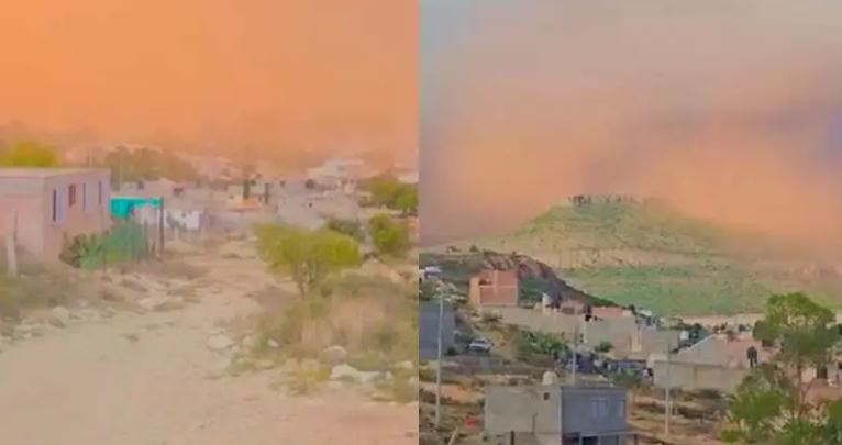 (VIDEO) Zacatecas: Captan llegada de tormenta de polvo del Sahara