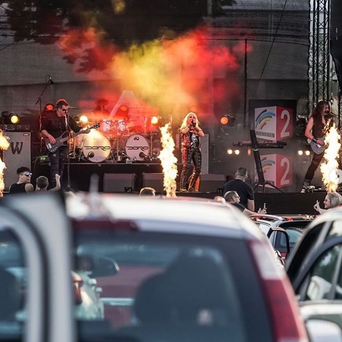 Así fue uno de los primeros 'auto conciertos' de la nueva normalidad en Alemania