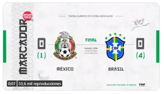 Jugaron como nunca, pero... México pierde 4-1 frente a Brasil en penales