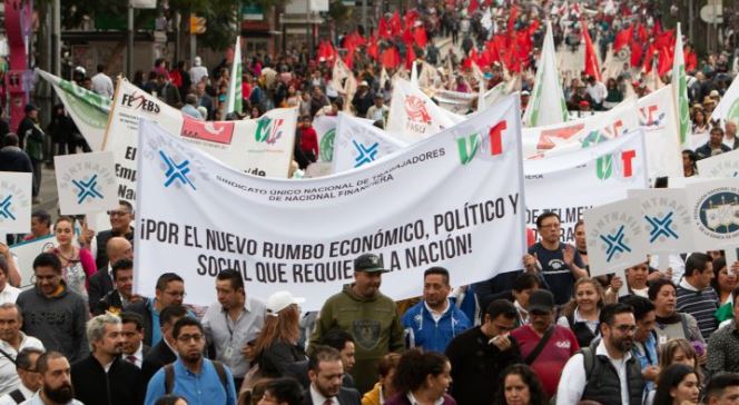 UNT prepara marcha nacional para exigir que AMLO resuelva conflictos sociales y laborales