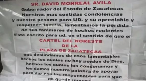 Narcomantas en Fresnillo y 5 cuerpos en Lagos de Moreno antes de iniciar campañas