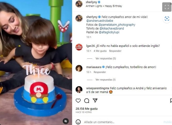 Sherlyn celebra cumple de su hijo en medio de críticas por cómo lo educa