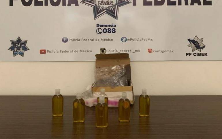 Decomisan aceite de mariguana en paquetería de Mérida con destino a Playa del Carmen