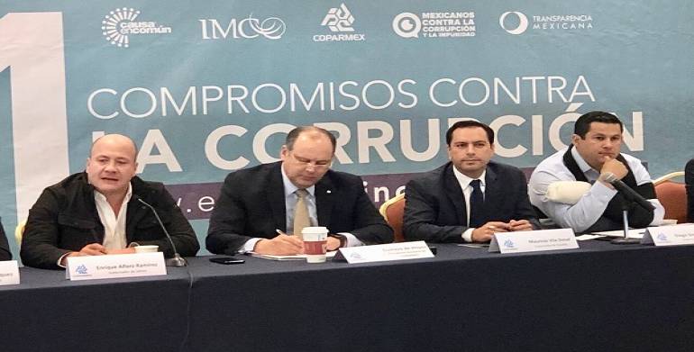 Dan seguimiento a los “11 Compromisos Contra la Corrupción” promovidos por Coparmex