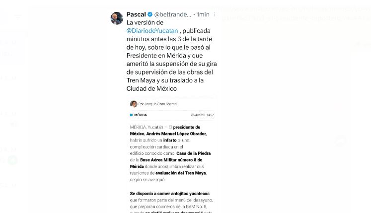 El testimonio de un reportero: "Yo vi cómo se desplomó López Obrador"