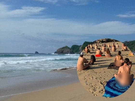 Pese a Covid-19 anuncian gran ‘Festival Nudista en la Playa’, en Oaxaca