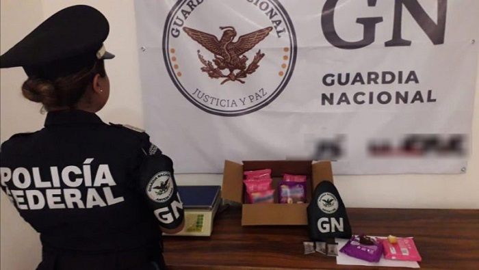 Guardia Nacional decomisa drogas en el Aeropuerto de Mérida