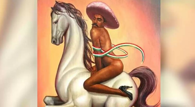 Familia de Zapata demandará a artista por pintura gay del 'Caudillo del Sur'