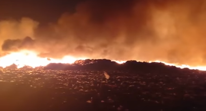(VIDEO) Mérida: Reportan incendio en  el relleno sanitario