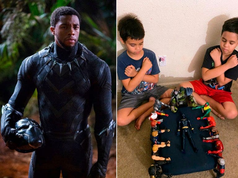 Niños crean funeral en honor a ‘Black Panther’