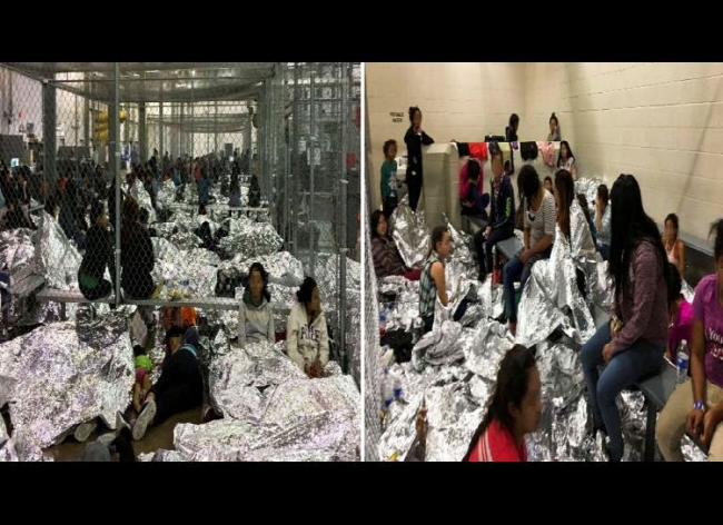 Fotos muestran a migrantes detenidos en EE.UU. suplicando ayuda