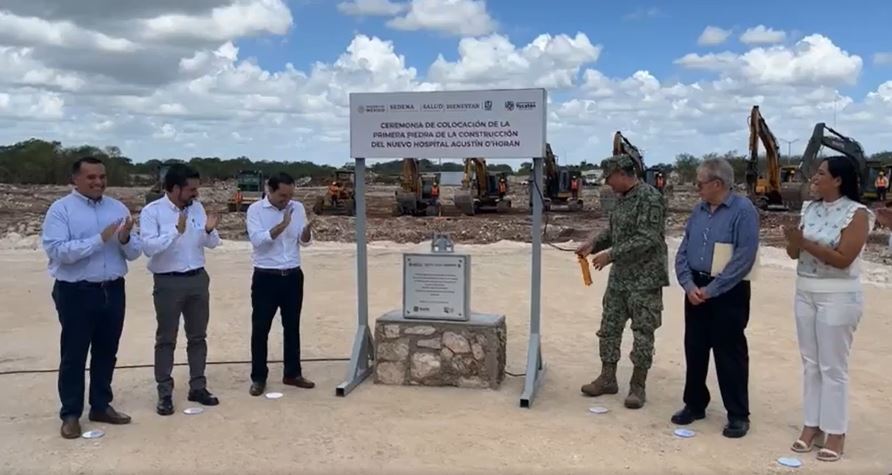 Mauricio Vila pone la primera piedra del nuevo Hospital O’Horán