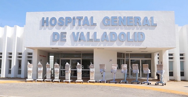 Yucatán: Distribuyen ventiladores de asistencia respiratoria a hospitales públicos
