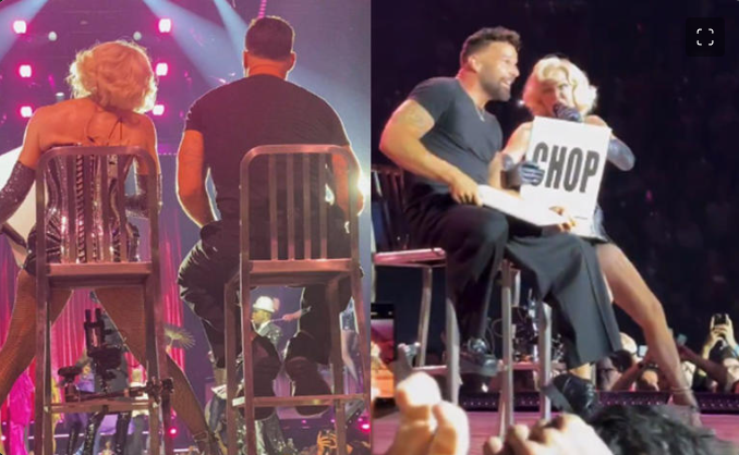 Ricky Martin sorprende con su presencia en concierto de Madonna