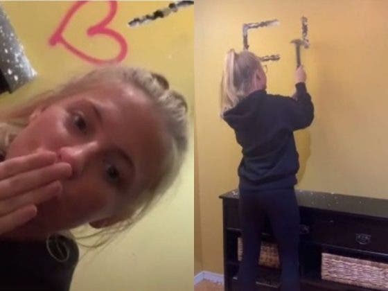 (VÍDEO) Mujer daña casa de su novio infiel y le deja un mensaje